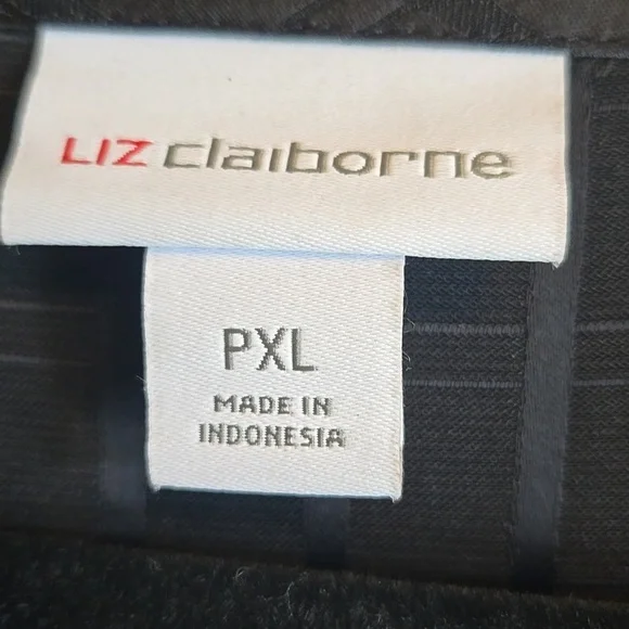 Liz Claiborne-Blk pullover silky long sleeved blouse Sz PXL NWT. - Picture 2 of 11